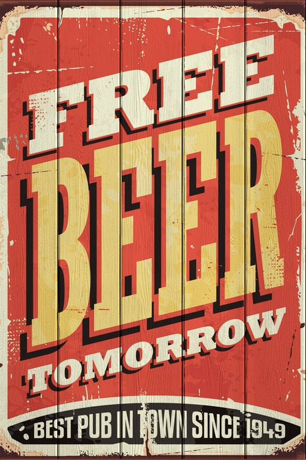 

Картина на дереве Free Beer Tomorrow 01-0211-40х60 Дом Корлеоне, Дом Корлеоне