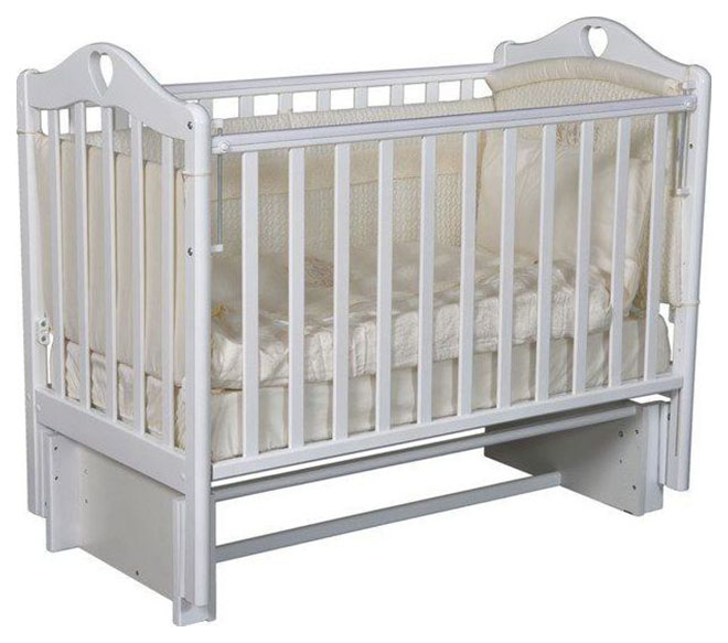 Кровать детская Антел Каролина-3/5 универсальный маятник автостенка белый кроватка barbara plus автостенка универсальный маятник белый