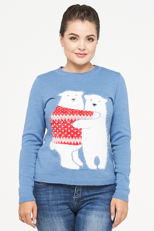 

Джемпер женский VAY голубой, 182-4818