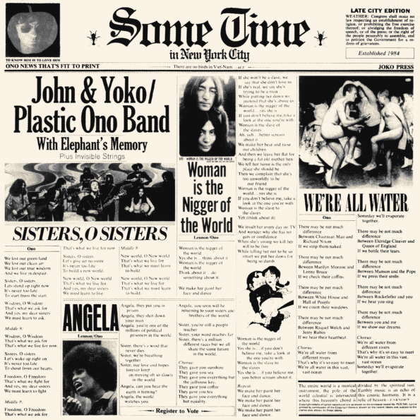 John Lennon & Yoko Ono & The Plastic Ono Band Some Time In New York City (2LP)