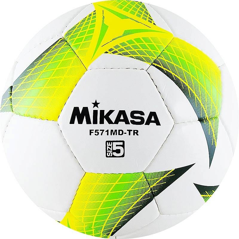 фото Футбольный мяч mikasa f571md-tr №5 white/green