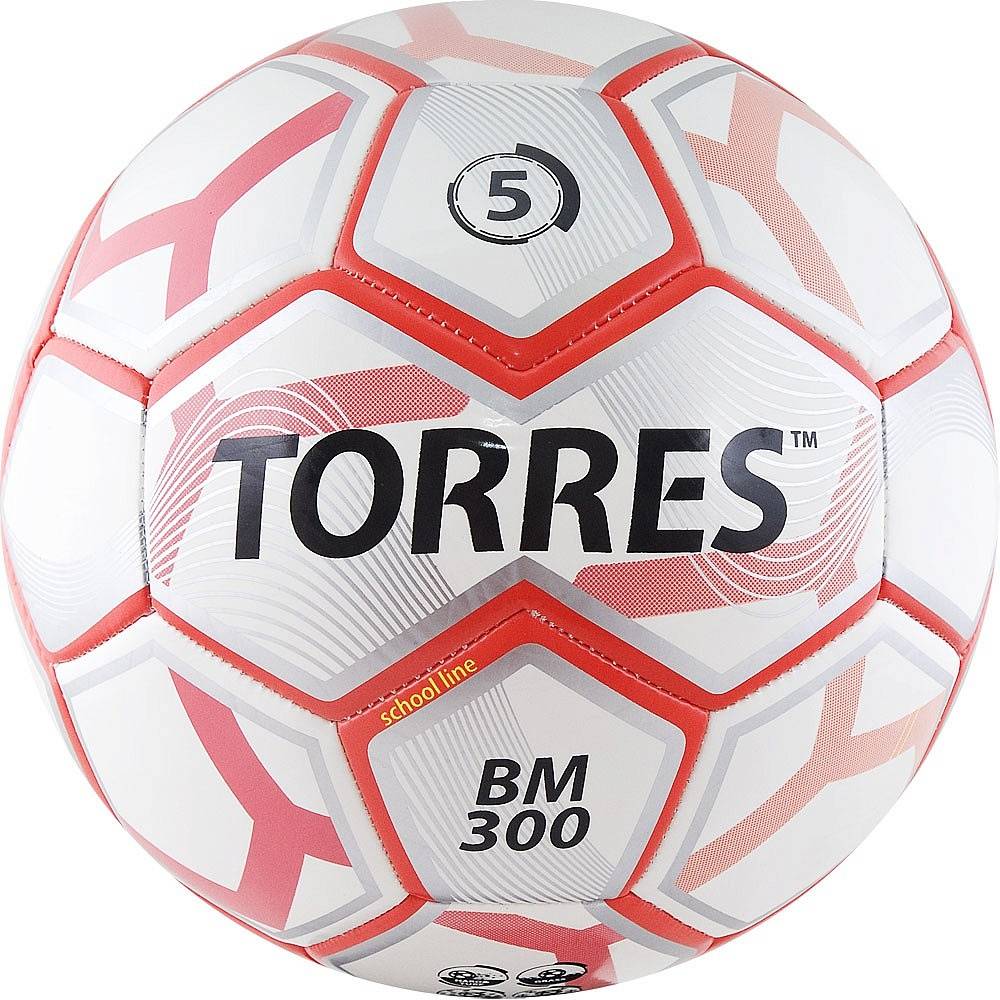

Футбольный мяч Torres BM 300 №5 white/red, BM 300