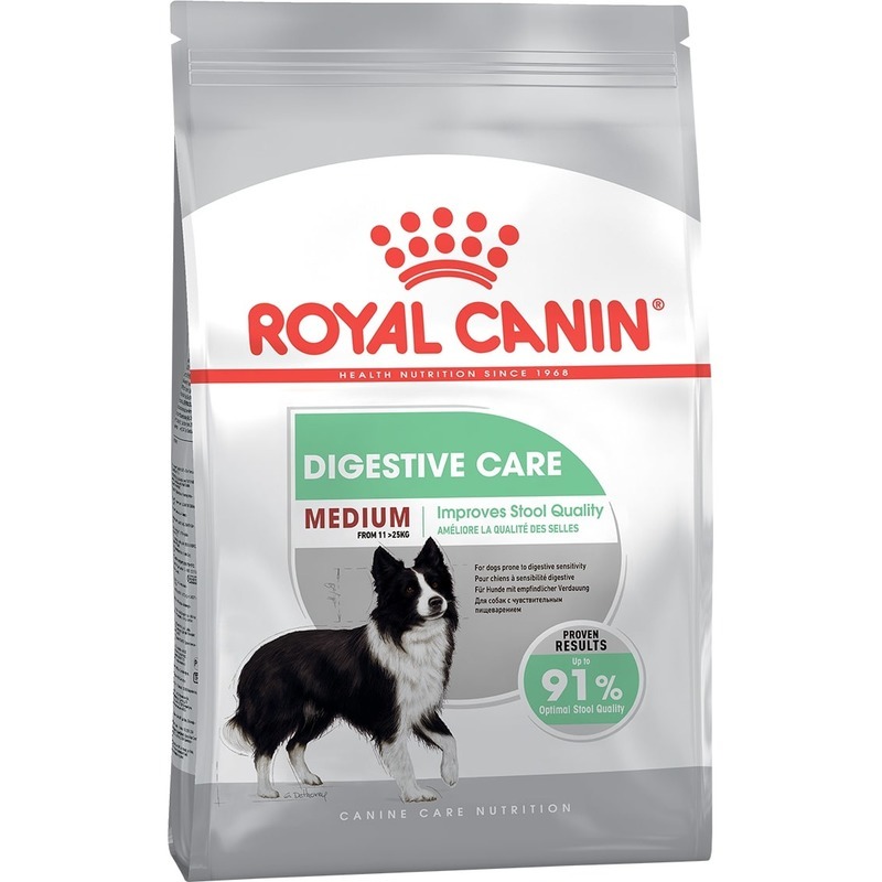 фото Сухой корм для собак royal canin digestive care medium, для средних пород, птица, 3кг