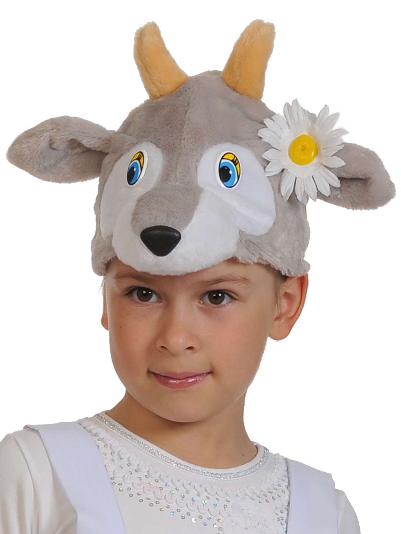 Маска козы на голову. Шапочка козлика (9447). Маска козочки. Маска Карнавалофф козлёнок для детей. Маска козы.