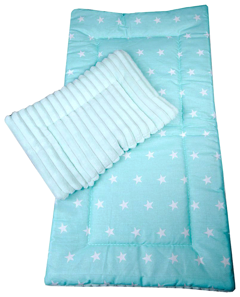 фото Комплект в коляску bambola, матрасик, подушка (цвет: мятный)