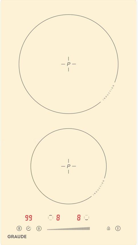Встраиваемая варочная панель индукционная Graude IK 30.1 C бежевый встраиваемая варочная панель индукционная darina p8 ei 305 b