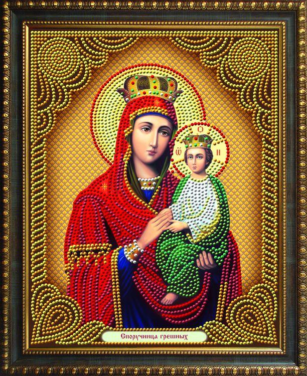 

Алмазная вышивка Алмазная Живопись Икона Споручница Грешных, 22x28 см, Икона Споручница Грешных