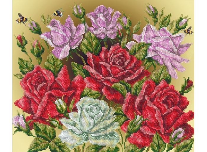фото Набор вышивки бисером русская искусница аромат роз