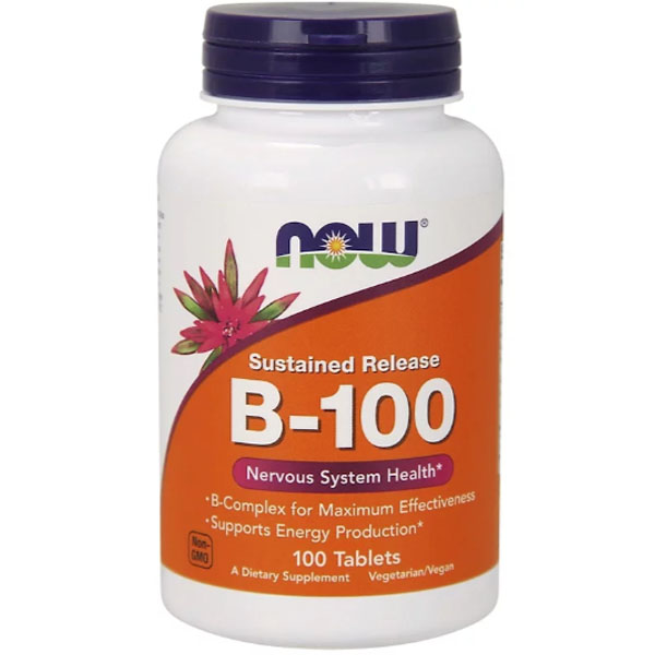 Комплекс витаминов группы B NOW B-100 Complex 100 таблеток