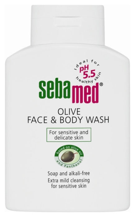 Гель для умывания Sebamed Sensitive Skin Olive Face & Body Wash 200 мл