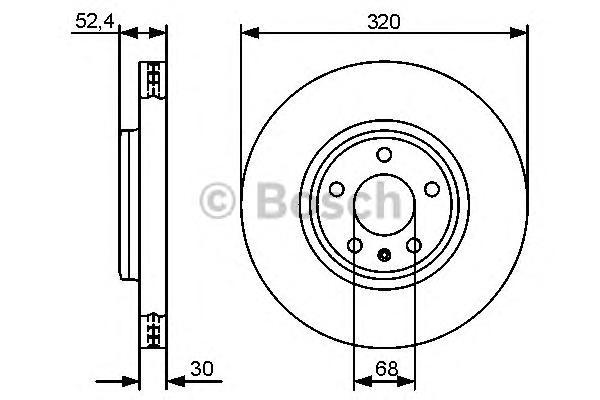 фото Тормозной диск bosch 0986479468