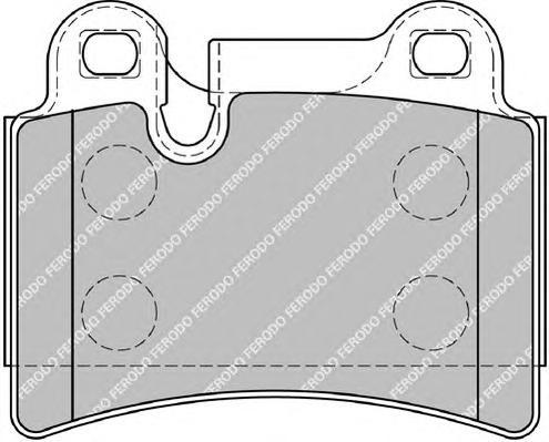 фото Комплект тормозных колодок ferodo fdb1878