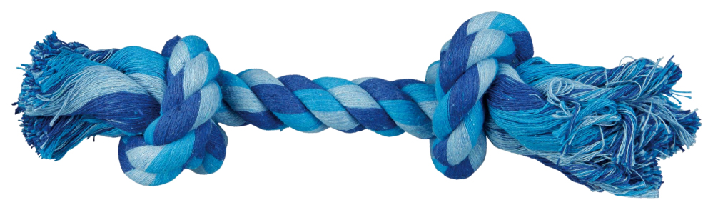 фото Грейфер для собак trixie веревка с узлом, синий, голубой, 40 см