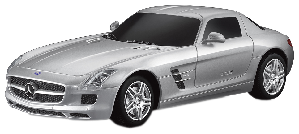 Радиоуправляемая машинка Rastar Mercedes SLS AMG 1:24 серебристая 40100S ты родился оригиналом не умри копией