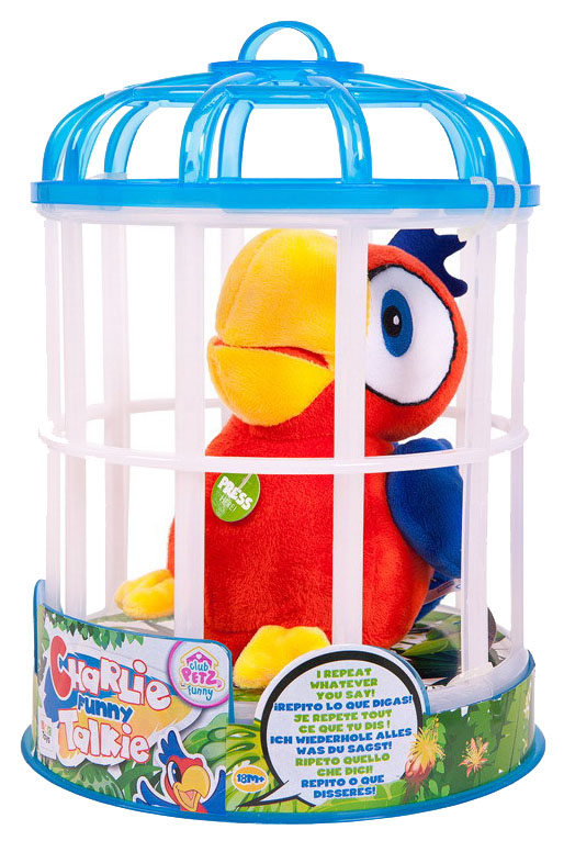 

Интерактивная игрушка IMC toys Попугай Charlie красный