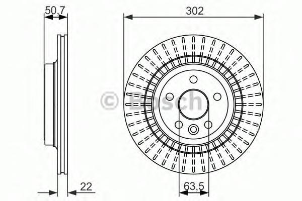 

Тормозной диск BOSCH 0986479713