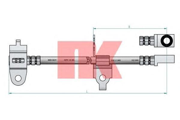 

Шланг тормозной системы Nk 8525126