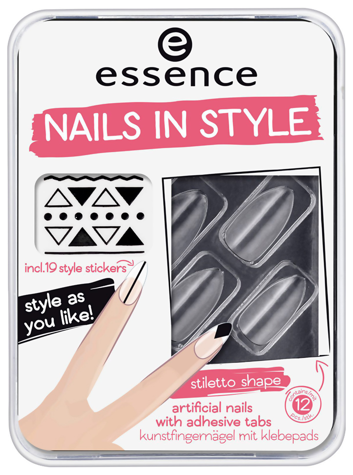 

Накладные ногти essence Nails In Style 04 Clear For You 12 шт, Белый