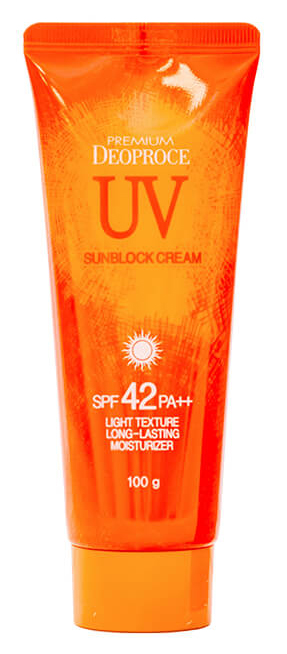 фото Солнцезащитное средство deoproce uv sunblock cream