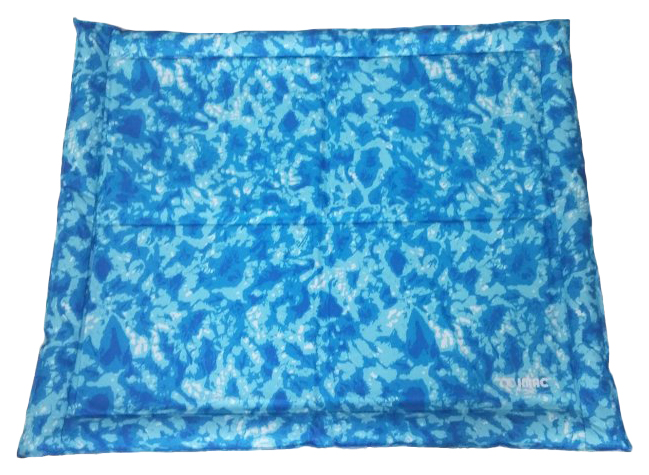 фото Коврик охлаждающий для кошек и собак imac cooling mat с бортиком, голубой, 104x88 см