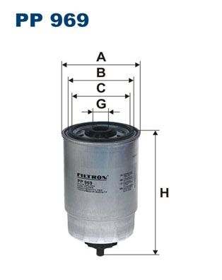 фото Фильтр топливный filtron pp969