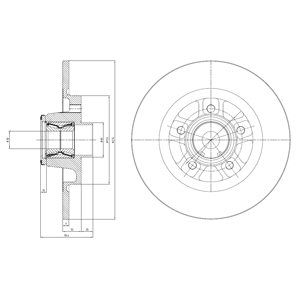 фото Тормозной диск delphi bg9113rsc