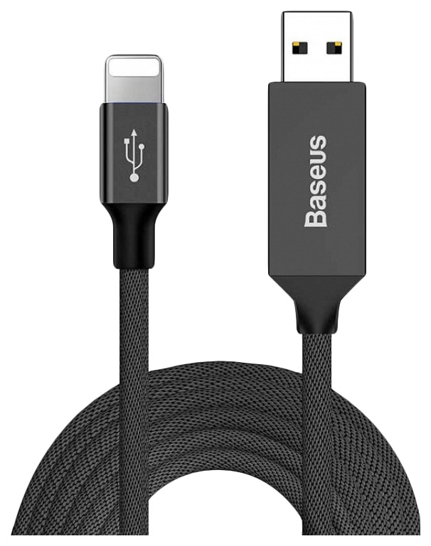 

Кабель Baseus Artistic Lightning 5м Black, Artistic Striped Cable 500cm