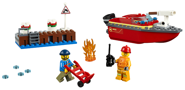 Конструктор LEGO City 60213 Пожар в порту пожар