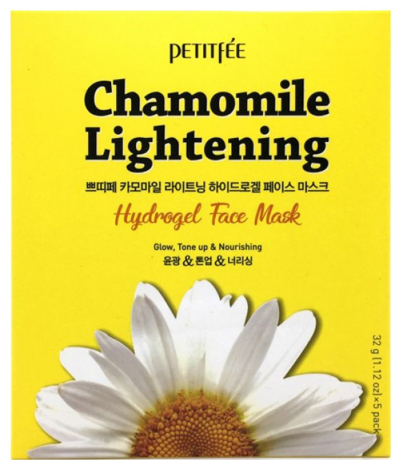 Маска для лица Petitfee Chamomile Lightening Hydrogel Face 32 мл matsesta крем маска для лица с витаминным комплексом matsesta vitamin mask 50 мл