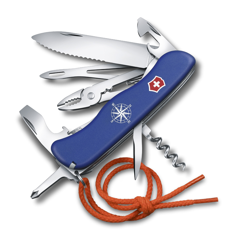 Синий мультитул Victorinox Skipper с 18 функциями.