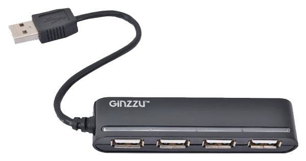 фото Разветвитель для компьютера ginzzu gr-434ub usb 4-ports