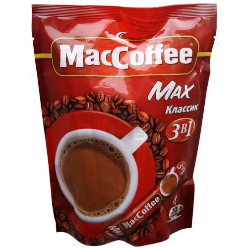 Кофейный напиток растворимый MacCoffee Max классик 3в1 20 г х 16 шт.