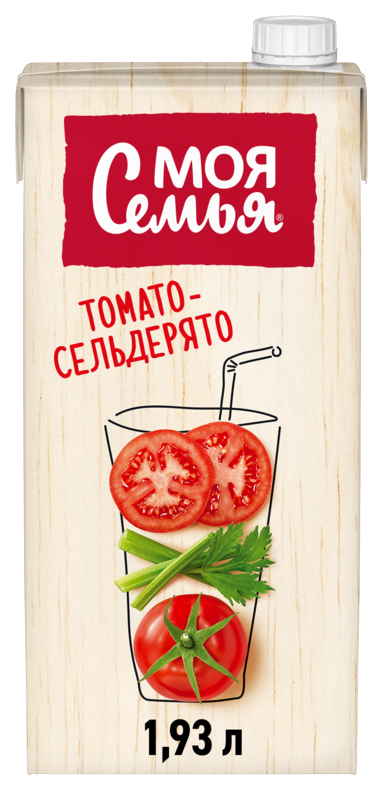 

Напиток сокосодержащий Моя Семья томато-сельдерято 1.93 л
