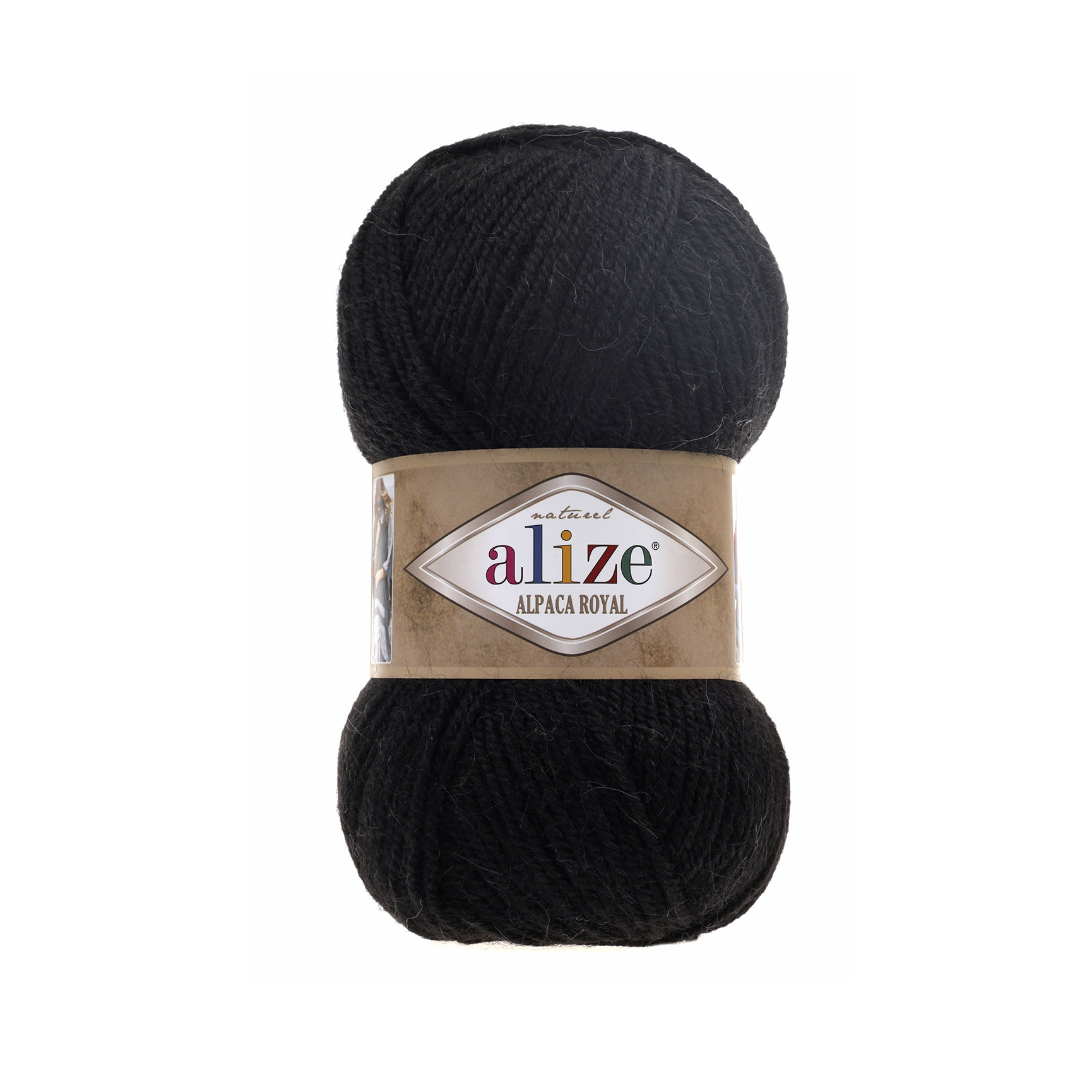 

Пряжа для вязания Ализе Alpaca Royal (30%альпака+15%шерсть+55%акрил) 5х100гр/280м цв,060 ч