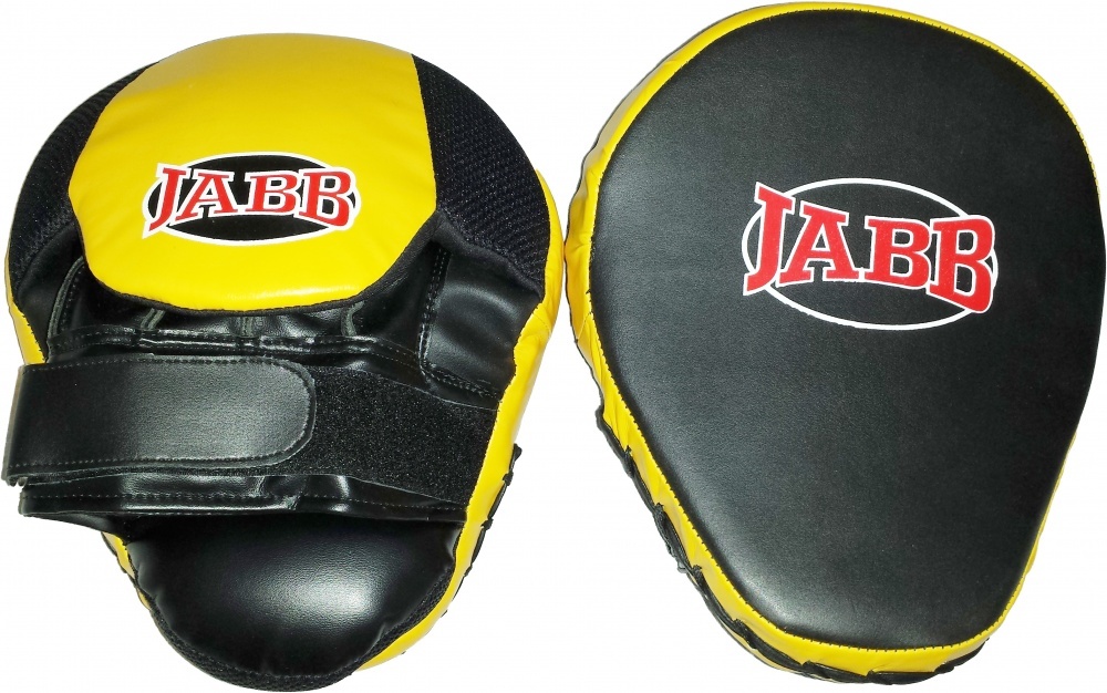 фото Боксерские лапы jabb je-2190 черно-желтые