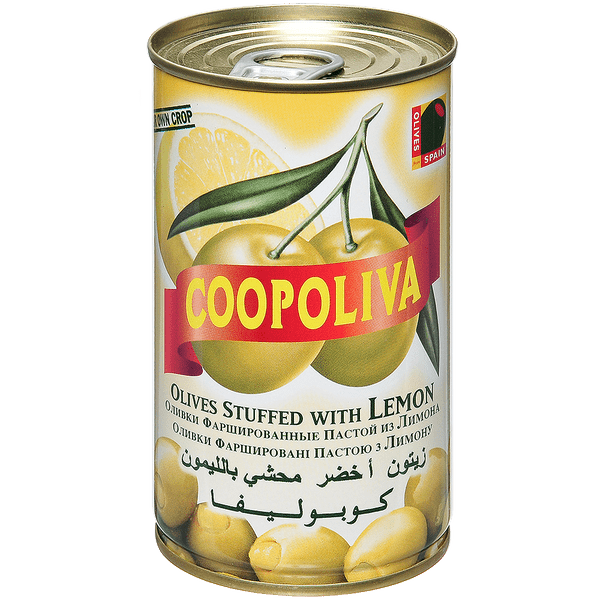 Оливки Coopoliva с лимоном 350 г