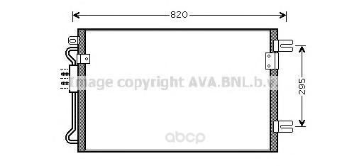 

Радиатор охлаждения двигателя Ava CRA5098