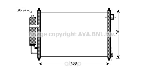 фото Радиатор охлаждения двигателя ava dn5328d