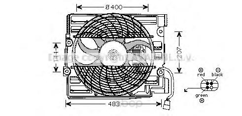 фото Вентилятор охлаждения двигателя bmw e39 96-00 ava bw7510