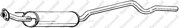 

Глушитель выхлопной системы Opel Astra 91-98 bosal 282315