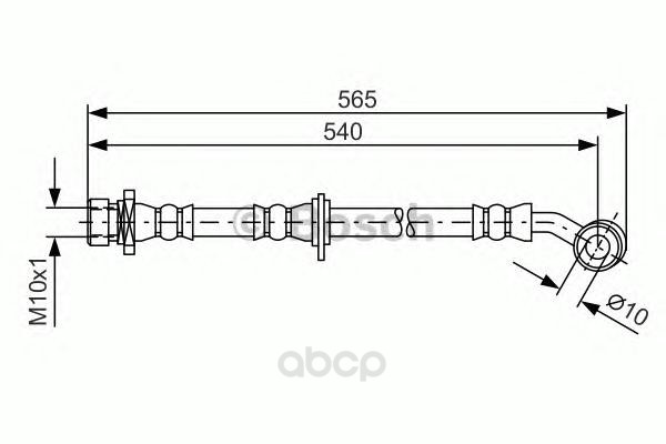 

Шланг тормозной системы BOSCH 1987481561 передний левый