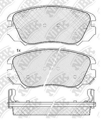 

Тормозные колодки NiBK дисковые PN0839