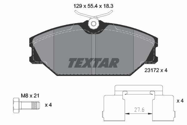 

Тормозные колодки Textar дисковые 2317203