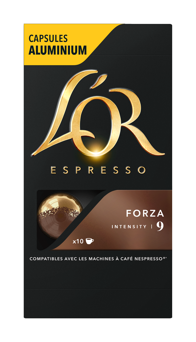Капсулы L’OR Espresso Forza для кофемашин Nespresso 10 капсул