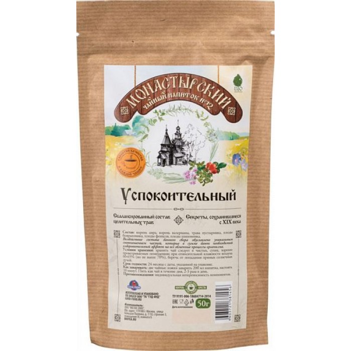 

Чайный напиток Bio Tradition монастырский успокоительный 50 г