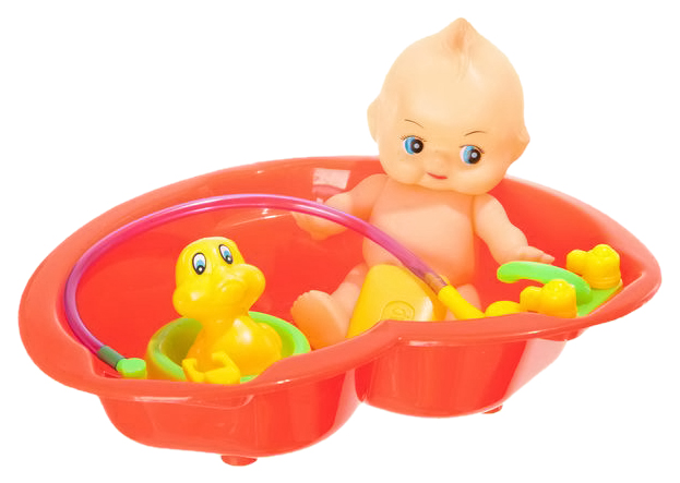 

Пупс с утенком в ванночке Shenzhen toys 388A