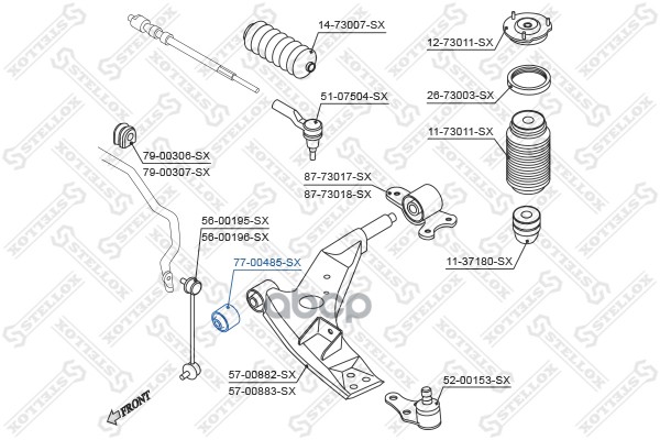фото Сайлентблок stellox 7700485sx