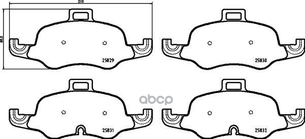 

Комплект тормозных колодок brembo P85160