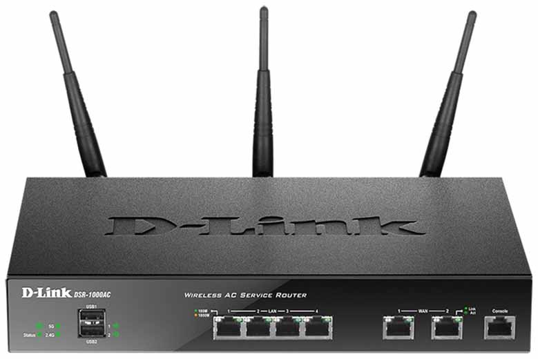 

Wi-Fi роутер D-Link DSR-1000AC Black, DSR-1000AC/RU