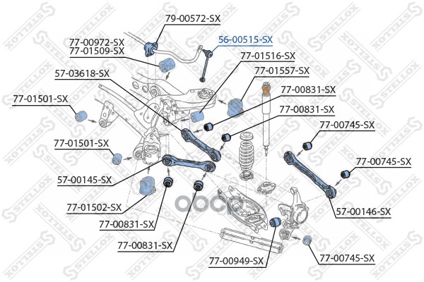 

Стойка стабилизатора Stellox 5600515SX